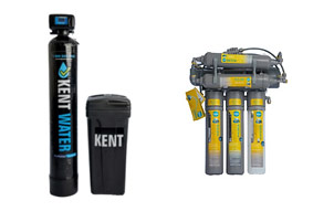 Kent 4.0 High-Efficiency Water Softener + NL 7 Reverse Osmosis Water Filtration System