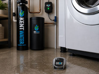 Detects leaks and shuts off water automatically