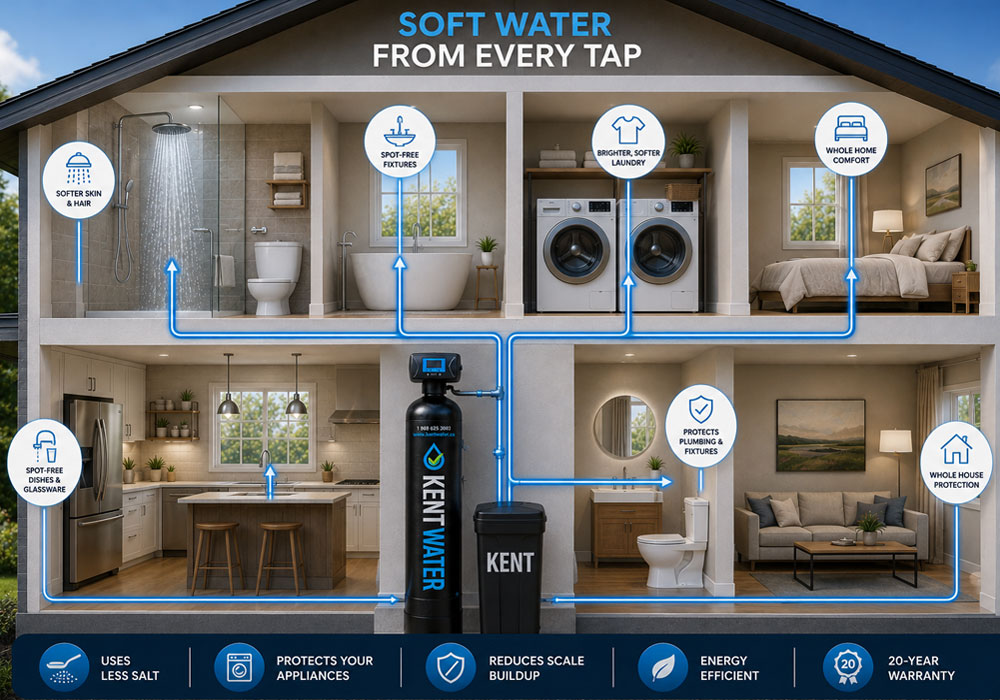 Kent DropPro Connect Water Softener Benefits kent DropPro Connect Water Softener Benefits