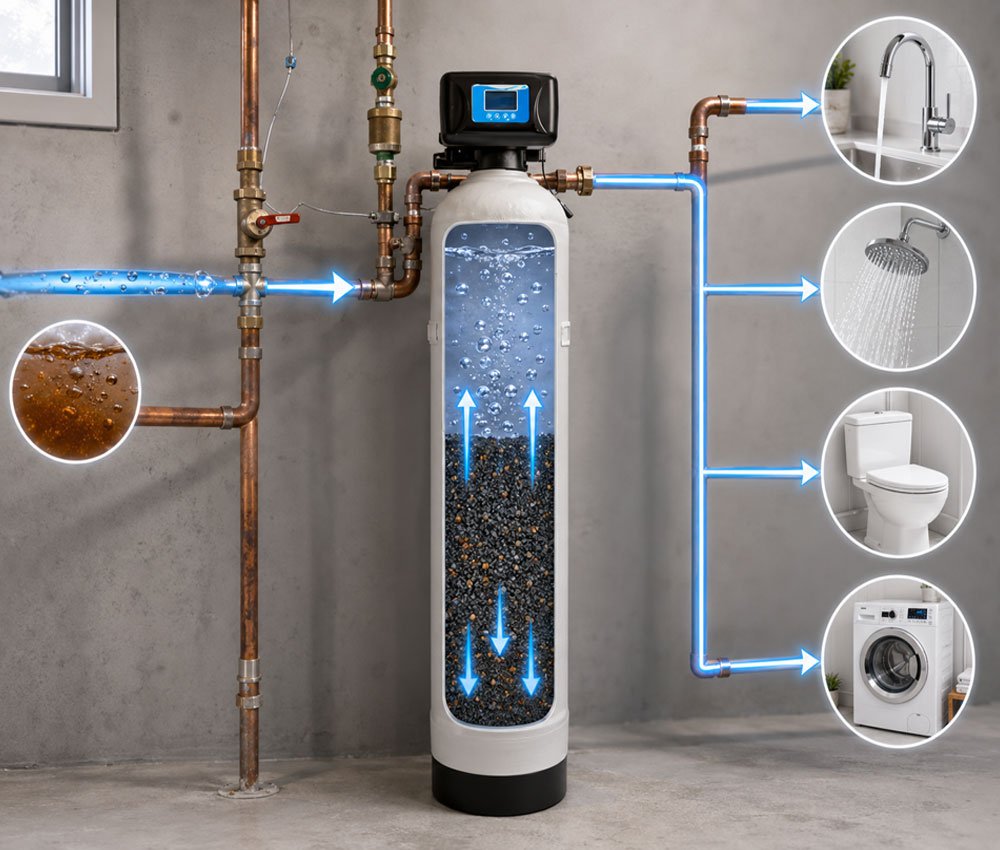 How the Kent Iron & Sulfur Removal Filter Works How the Kent Iron & Sulfur Removal Filter Works